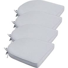 Nordstrand Home Siddehyndepakke til Havestol 4 Stk 48x49 cm Grå Stolehynde Grå