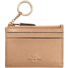 Coach Mini Skinny Id Case - Crossgrain Leather/Gold/Taupe