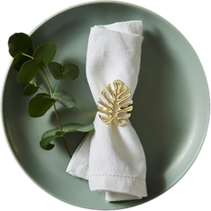 Dunelm of 2 Tropics Leaf Napkin Ring 5cm 2pcs