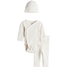 H&M Set mit Mitwachsfunktion 3-teiliges - Naturweißmeliert