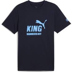Manchester City FC T-shirts Puma Man City KING Logo Tee Navy Size S