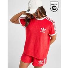 Adidas Red T-shirts adidas Originals 3-Stripes Towel T-Shirt - Red