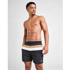Stripes Swimming Trunks BOSS Louis Global Stripe Swim Shorts - Grey
