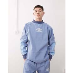 Drill Embroidered Logo Sweatshirt - Blue