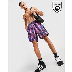 Lila - Träningsplagg Badbyxor adidas Football All Over Print Swim Shorts - Purple