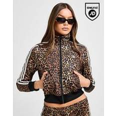 Leopard - Women Outerwear adidas Firebird All Over Leopard Print Track Top - Multi Coloured