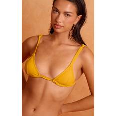 PrettyLittleThing Micro Triangle Bikini Top - Mustard