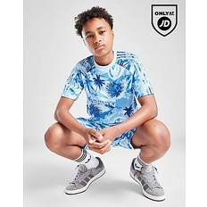 adidas Palm All Over Print T-Shirt Junior - Blue