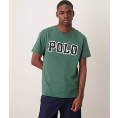 Polo Ralph Lauren Green T-shirts Polo Ralph Lauren Applique Logo T-Shirt Classic Oversized Fit - Dark Green
