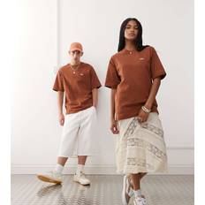 Vans Left Chest Logo Oversized T-Shirt - Brown
