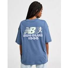 New Balance Women Tops New Balance Graphic Boyfriend T-Shirt - Blue