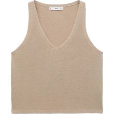 Mango Co-Ord Lightweight Knitted Vest - Beige