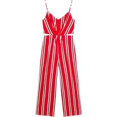Dame - Rød Jumpsuits & Overalls Mango Striped Jumpsuit With Cutout - Rød/Bordeaux/Hvid