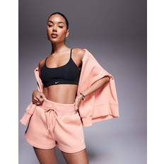 Nike Pink Trousers & Shorts Nike Phoenix Fleece High Waisted Shorts - Pink