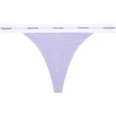 Calvin Klein Lilla Trusser Calvin Klein Cotton Strch Rib Mpp Thong - Lyslilla