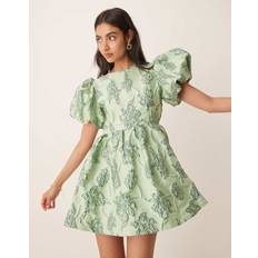 Sister Jane Clover Floral Mini Dress - Sage Green