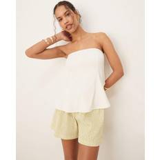 Abercrombie & Fitch Tank Tops Abercrombie & Fitch Peplum Tube Top - White