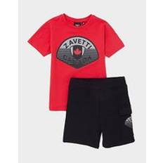 Zavetti Botticini Reflective T-Shirt Shorts Set Children - Red