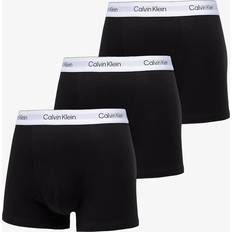 Men Men's Underwear Calvin Klein Icon Cotton Stretch 3 Pack Trunks - Black