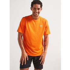 Under Armour Orange Tops Under Armour Mens Training Tech Vent Geotessa T-Shirt - Orange/Solar Orange/Dark Orange
