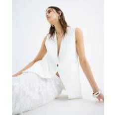 River Island Blazers River Island Womens Sleeveless Blazer - White