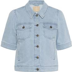 CULTURE Ytterkläder CULTURE Jacke Milky - Himmelblau/Weiß