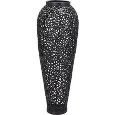 Hill Interiors Cast Lattice Black Vase 90cm