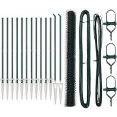 Stängsel kit vidaXL Stängsel Set Set av 2 Grön Metall 25 x 1.5 m Hållbar