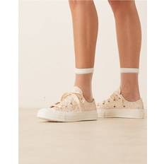 Converse Chuck 70 Ox Sneakers i Spets - Beige