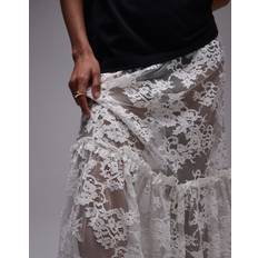 Beige Skirts Topshop Long Skirt - Ivory