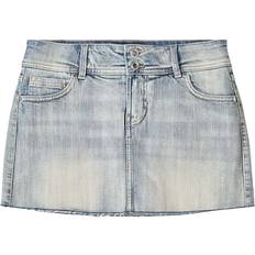 Bershka Skirts Bershka Denim Mini Skort - Light Blue