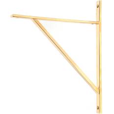 Angle Brackets on sale From The Anvil Polished Brass Chalfont Shelf Bracket 314mm x 250mm