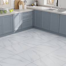 Flooring Ivy Bronx 14 Pcs 60x60cm Realistic Stone Texture Self Adhesive PVC Flooring 60cm W x 60cm L
