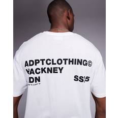 Oversized T-shirt Hackney Print - Hvid