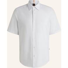 Shirts Boss Orange Mens Rash Short Sleeve Shirt - White