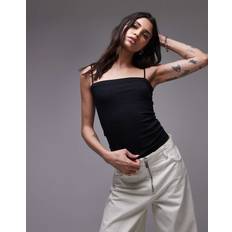 Topshop Spaghetti Strap Tube Top - Black