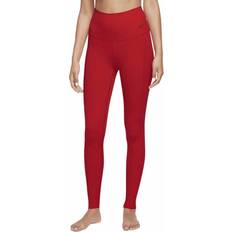 Nike Dame Leggings Nike Zenvy Leggings Fuld Længde Med Let Støtte Og Høj Talje - Rød