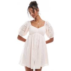 Pink - Short Dresses New Look Women's Plus Size Mini Dress - Light Pink