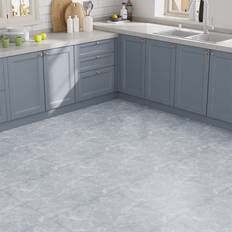 Flooring Ivy Bronx 28 Pcs 60x30cm Realistic Stone Texture Self Adhesive PVC Flooring Grey