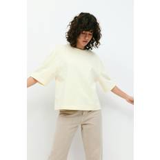 Slim T-shirts Gina Tricot Basic Boxy Tee T-Shirt - Ljusgul