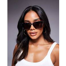 Call The Shots Remixed Cat Eye Sunglasses - Smoke Tort