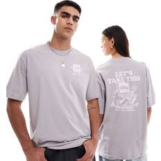 The North Face Oversize T-shirts The North Face Explore Backprint Oversized T-Shirt - Pastel Grey