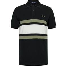 Fred Perry Panelled Polo Shirt - Marinblå