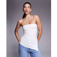 Skyhvid Tubetop Med Ekstra Stretch I Jersey