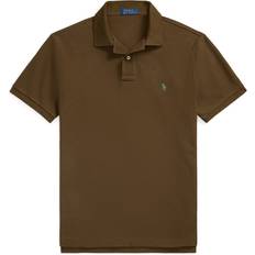 Polo Ralph Lauren Brown Polo Shirts Polo Ralph Lauren Icon Logo Slim Fit Pique - Brown
