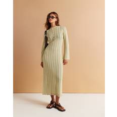 & Other Stories Long Dresses & Other Stories Crochet Knitted Maxi Dress Light Green
