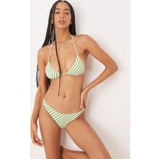 Stripes Bikini Bottoms & Other Stories Bikini Bottoms Green Stripes