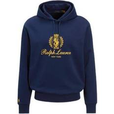 Ralph Lauren Jumpers Ralph Lauren Plastisol Crest Logo Hoodie Casual - Blue
