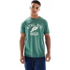 Polo Ralph Lauren Green T-shirts Polo Ralph Lauren Ahtletic Winged Logo T-Shirt Classic Oversized - Dark Green