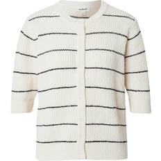 Soaked in Luxury Trøjer Soaked in Luxury Slwinta Cardigan - White/Black